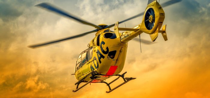 Open University helicopter