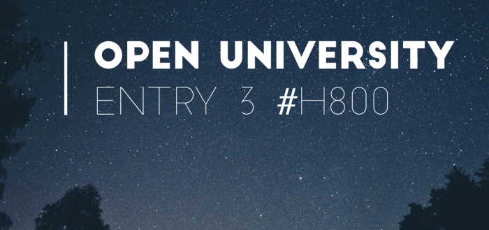 Open University Masters Entry 3
