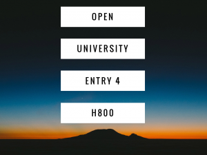 Open University Masters Entry 4